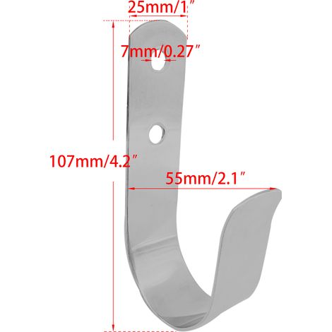 Boat hook bracket/mast hook made of stainless steel 10725mm ship and yacht fittings, yacht accessories made of stainless steel 10725mm.