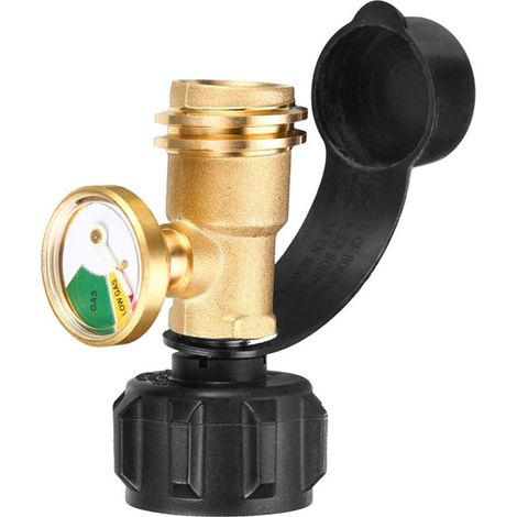 Gastank-Adapter, Propan-Tankanzeige, Füllstandsanzeige, universeller farbcodierter Lecksucher für Zylinder, Gasgrill, Wohnmobil, Wohnmobil, Heizung, QCC1