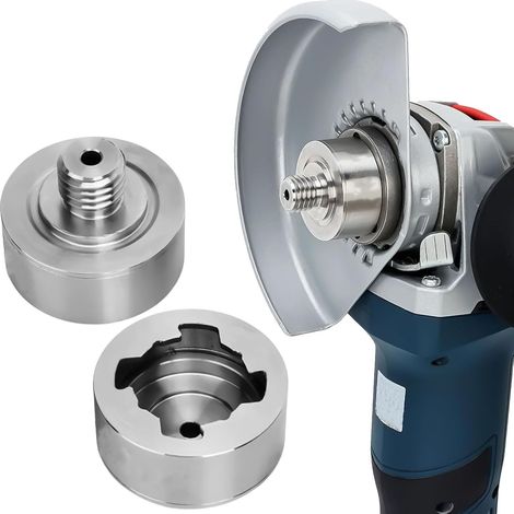 Adaptateur X-LOCK vers filetage M14 : adaptateur en acier inoxydable XLOCK pour meuleuse d'angle, précision et stabilité, adaptateur pour lame de coupe de meuleuse d'angle, adaptateur de (1/5)