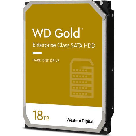 Disco rigido Western Digital HDD Gold da 18 TB SATA WD181KRYZ (1/4)