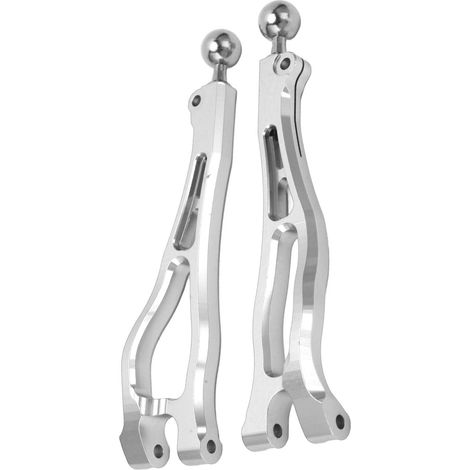 Bras oscillant supérieur avant de remplacement en alliage d'aluminium pour voiture RC ARRMA KRATON 6S 1/8, couleur argent (1/5)