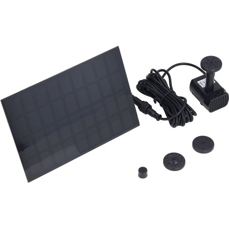 Pompe à eau solaire CC sans balais en silicium monocristallin pour fontaine flottante paysagère, 9 V, 1,8 W (1/5)