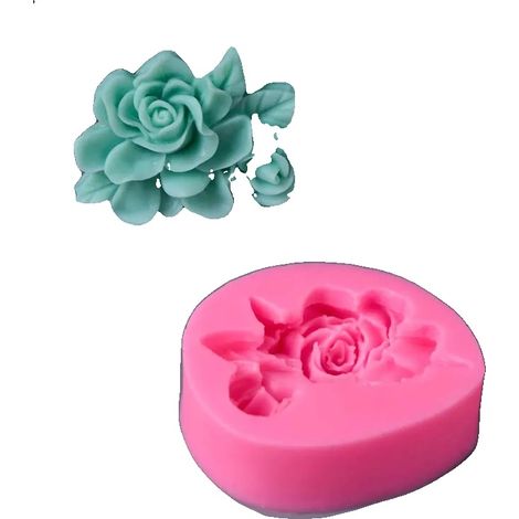 Molde de silicona para velas, forma de flor, ideal para la elaboración de jabón, 01 (1/2)