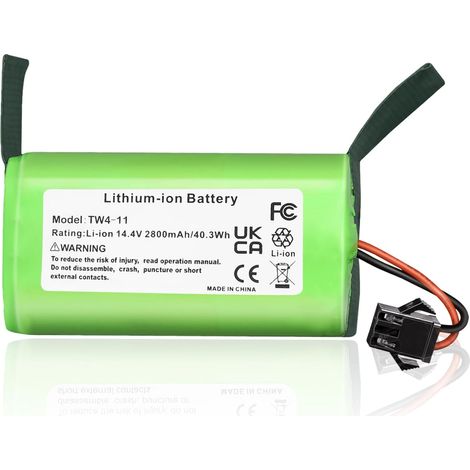 Batterie Li-Ion 14.4V 2800mAh pour aspirateurs robots – Compatible Eufy RoboVac 11/11S/G10 Hybrid et Ecovacs Deebot N79/N79S – Autonomie 1,5 à 3h - DN622 (1/5)