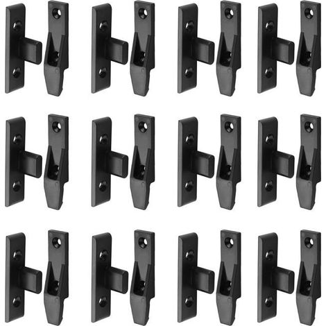 Clips de fixation pour plinthes ABS S1 Lot de 12 paires Fixation pour panneaux de salle de bain/cuisine À clipser (1/5)