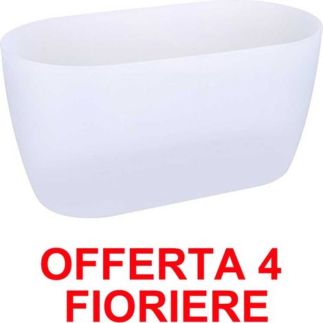 OFFERTA 4 FIORIERA PER ORCHIDEE BRUSSELS ORCHID DUO 25CM TRASPARENTE