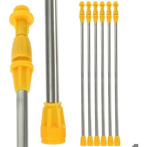 Rallonge de Pulvérisateur 6 Pièces Tiges Télescopiques en Acier Inoxydable Accessoire de Pulvérisateur de Jardin Poignée Robuste e (1/4)