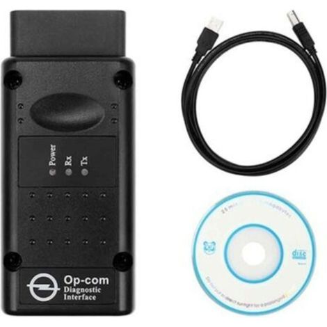 Schnittstellendiagnosegerät, OPCOM 2012V CAN OBD2 Bediener-Firmware V1.99, USB, schwarz (1/4)