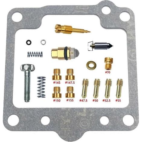 Kit de réparation de carburateurs pour moto Suzuki Savage 650 S40 Boulevard LS650 (1986-2019) : membrane et pièces détachées incluses. (1/2)