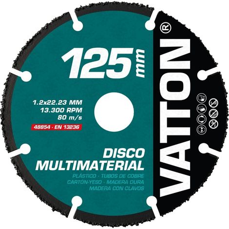Disco segmentado ultimaterial (Ø125mm 13300 RPM) para corte en seco (6 unidades) (1/2)