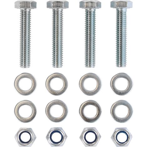 Montageset M6 - 4x Zeskantbout - 4x Moer - 8x Sluitring