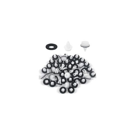 80 Pièces Clips Voiture Universel, Retainer Vehicle Clips With Foam Cushion Design Car Clips, Body Fixing for Auto Cars Door Panels, Rivet Plastique, Car Body Fastener Trim (1/5)