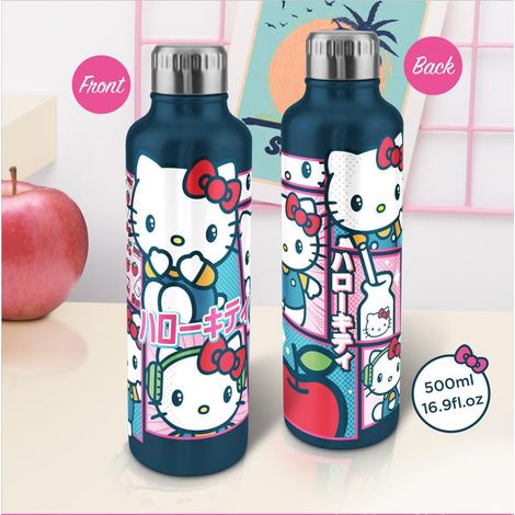 Paladone Bottiglia Metalllica Hello Kitty 500ml Acciaio Inossidabile