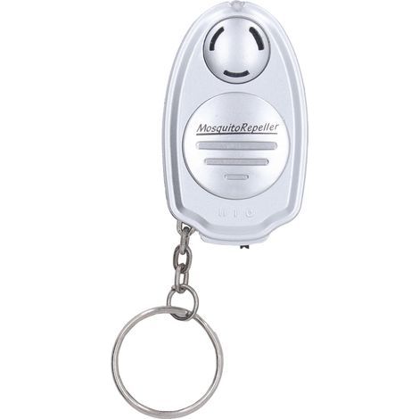 Ultrasonic mosquito repellent – Mini silent electronic repellent without radiation, silver color, with keychain (1/5)