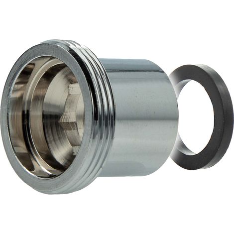 tecuro Reduzierstück Adapter M22 x1 AG auf M16 x1 IG, Messing verchromt (1/5)