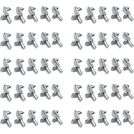10x taquet acier étagère équerre tenon 5mm support fixation attache armoire (1/2)