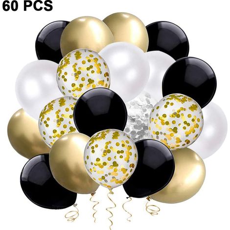 Ballons de fête - Ballons en latex et ballons à confettis - Kit de décoration de ballons