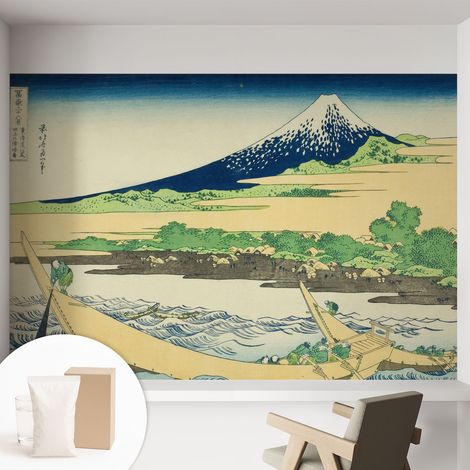 Papier peint intissé mural avec colle pour salon et chambre Décoration murale rapide - Colle incluse gratuite Panorama montagneux 152x104 cm (1/5)
