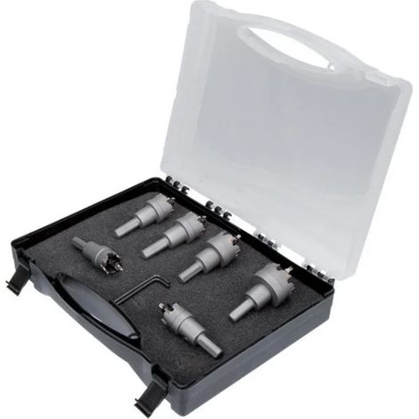 Fervi F019/006 Set di seghe a tazza HM per metallo 6 Pz.