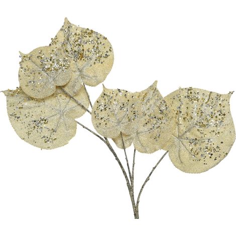 Ramo decorativo color champagne per decorazioni e composizioni di fiori h 68 cm (1/2)