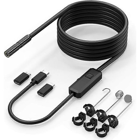 Industrielle Endoskopkamera W400D für iPhone iOS, HD 1080p, wasserdicht, für Fahrzeug- und Kanalinspektionen, 8 mm Durchmesser. (1/5)