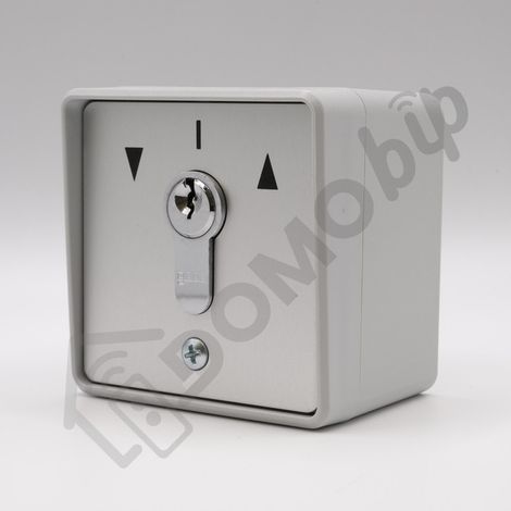 GEBA MP APZ 1-2T/1 - Contacteur à clé universel applique deux sens à impulsionnels en polycarbonate - Réf : 005.1301.10 - IP54 - Barillet européen + 3 clés (1/5)