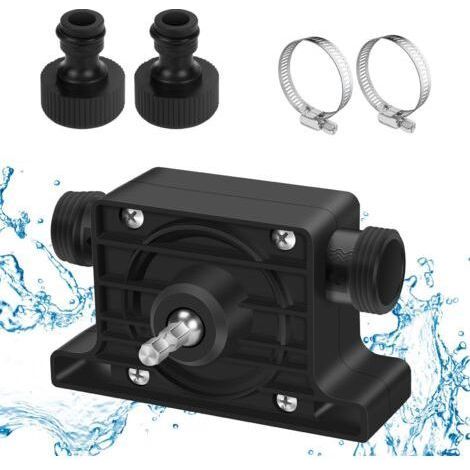 Wasserpumpe für Akku-Bohrschrauber, Mini-Dieselpumpe, Bohrpumpenpumpe, elektrische Bohrpumpenpumpe, selbstansaugende Pumpe für Diesel, Öl, Flüssigkeiten, Wasser, Heizöl, Haus, Garten, Mini-Pool, Sprin (1/5)