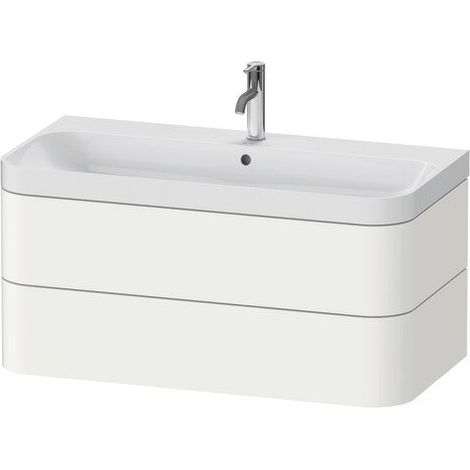 DURAVIT HP4348O3636 WTU avec Happy D.2 Plus, 2 tiroirs, 1 plan de toilette