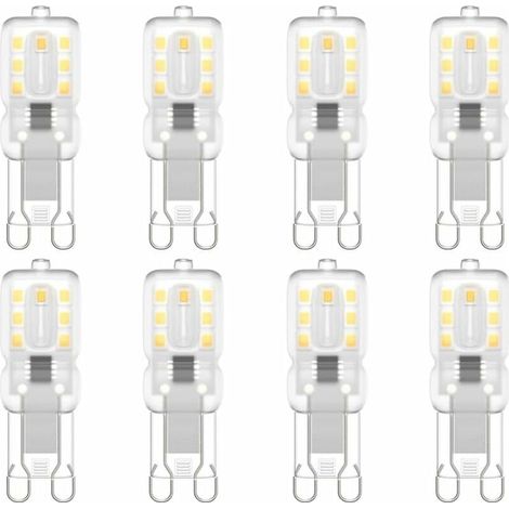 G9 LED-Lampe, G9 LED 220 V, Neutralweiß 3000 K, 3 W (entspricht 30 W Halogenlampe), 8er-Pack (1/5)