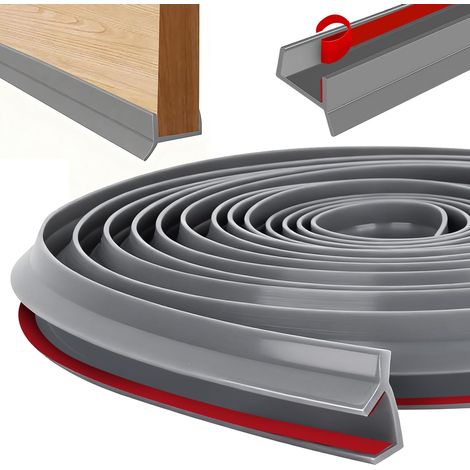 Joint Plinthe Cuisine Profil D’étanchéIté pour Socle Cuisine 5m Profilé de Plinthe Sous Meubles Silicone 15/16/17/18mm Protection Plinthe pour Bas de Plinthes Sous Placard Cuisines Encastrée (1/5)