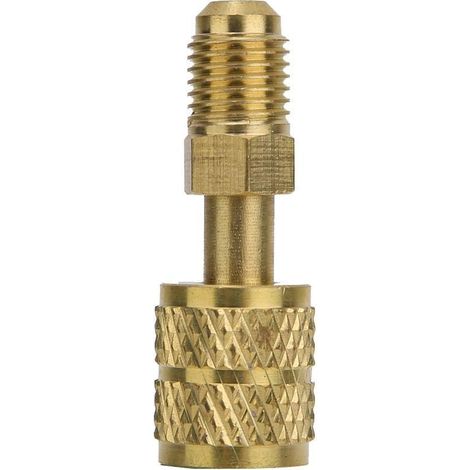 Adaptateur en laiton R410 neuf 1/4 mâle vers 5/16 femelle tuyau de charge pour pompe de haute qualité (1/5)