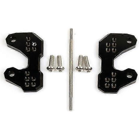 Motorrad-Fußrasten hinten, Fußrastenhalterung mit Nagelfuß, Pedalerhöhung für Yamaha MT03, MT03, YZFR3, R25 (2015–2018) – Schwarz (1/4)
