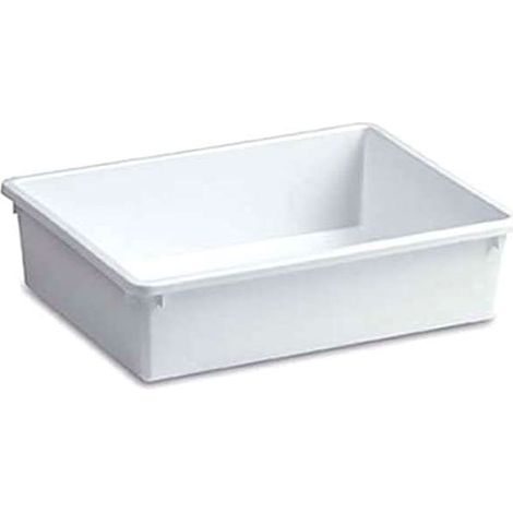 Bacinella per Frigo in Polipropilene Bianca 50 CMX35X12H. 15 l 5 Pezzi