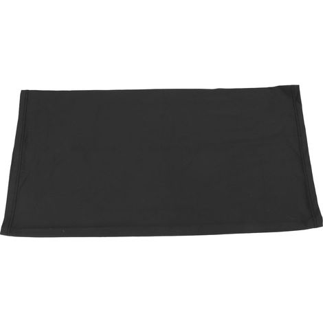 Cache-cou anti-UV été léger en soie glacée pour cyclisme, écharpe respirante protection solaire visage noir.