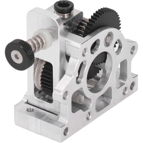Extruder-Upgrade-Kit mit Getriebeuntersetzung, komplett aus gehärtetem Stahl gefertigt, 3D-Druckerzubehör, silberfarben. (1/5)