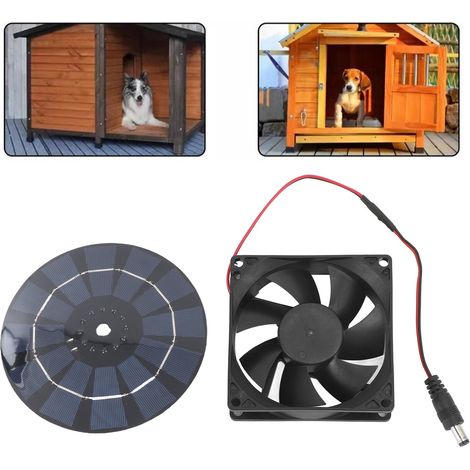 Panneau Solaire 10W Mono-Cristallin Ventilateur pour Boîtier PC Échange d'Air Toilettes Maison pour Animaux (1/5)