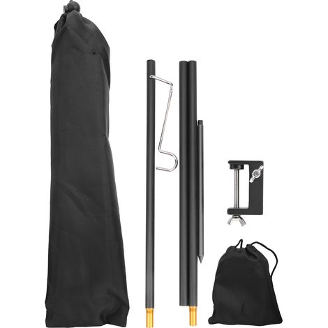 Support pour lanterne portable pliable en alliage d'aluminium pour camping et BBQ (1/5)