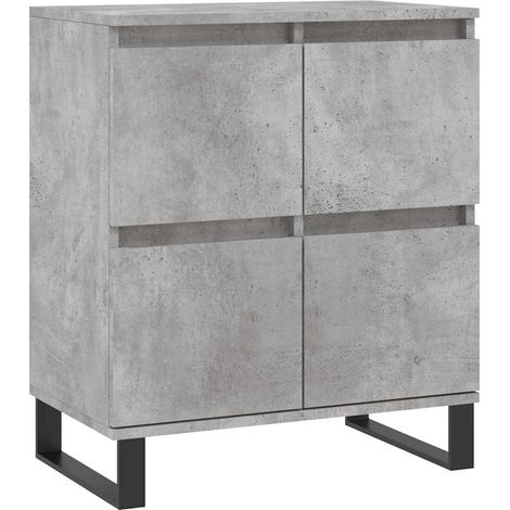 Maison Exclusive - Aparador de madera contrachapada gris hormigón (1/5)