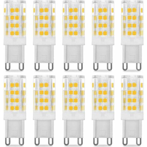 Ampoule LED G9 5W, Equivalent 40W , Blanc Chaud 3000k, 220-240V, 360° angle de faisceau, Pack de 10 (1/4)