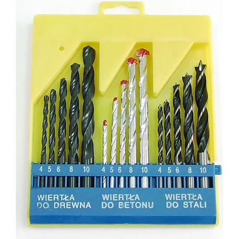 Bohrer Set mega drill bit set 47010 15 Stück Beton Holz