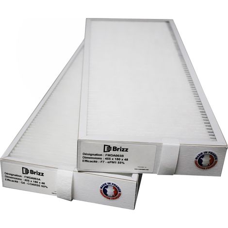 Filtres compatibles CENTRALE 200+ MY DATEC Contenu : - 1 G4 + 1 F7,