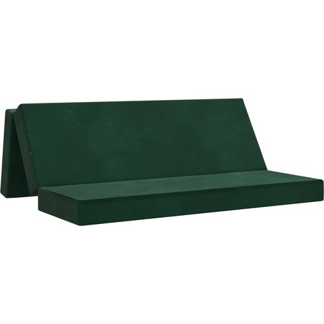 Sofá Cama Plegable 180 x 67 x 45 cm Verde oscuro vidaXL (1/5)