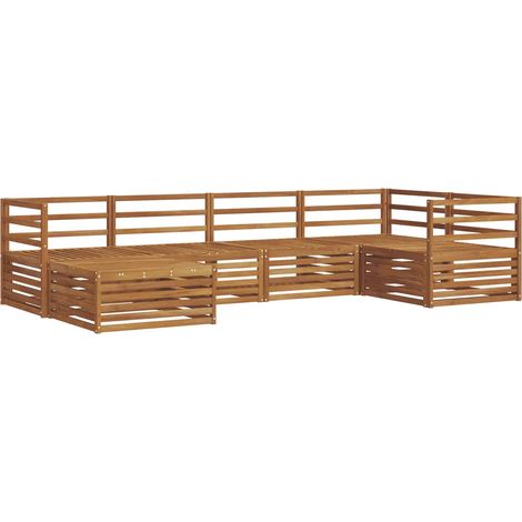 Set di divani da esterno 6 pcs Naturale vidaXL (1/5)
