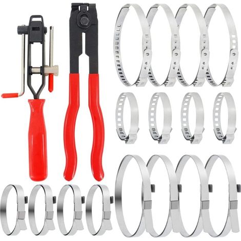 18pcs Set, Constant Velocity Joint Guide Pliers with Constant Velocity Guide Pliers Kit, Automotive Strapping Tool, MUMU Automotive Pipe Shaft Clamp (1/4)