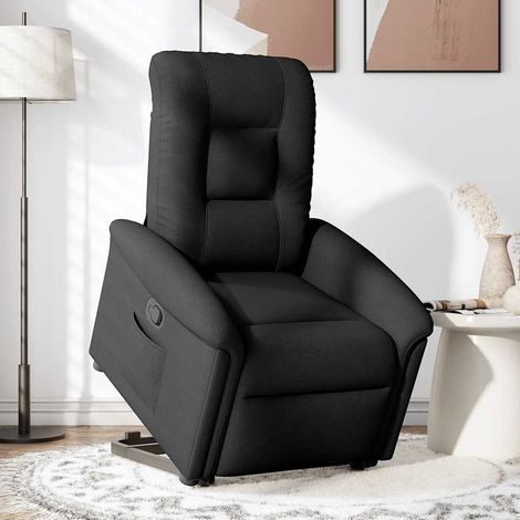 Fauteuil de Salon,Chaise,Fauteuil inclinable noir tissu CFW902884 (1/5)