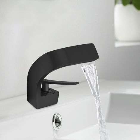 Badezimmer-Wasserfall-Armatur, Waschbecken-Mischbatterie, modern, elegant fürs Bad