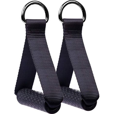 AGE Poignées de Résistance Poignée de Tirage Musculation Accessoire pour Machine Smith Bande de Résistance Multi Station, pour l'exercice de Gymnastique Exercice de Triceps Crossover (1 Paire) (1/5)