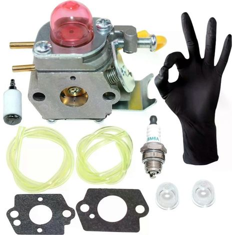 Carburateur C1U-W18 pour McCulloch Trim Mac 250LS, Trim Mac SL, Trim Mac SL + Twist-n-Edge Partner B250B, B250L, B250BGT et B250LGT (1/5)
