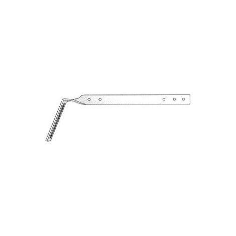 First Plast – Hampe chantournée 250 mm pour profilés de gouttière PVC 25/33 mm – Résistance extrême aux intempéries – Non inflammable et diélectrique (1/2)