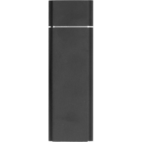 ciciglow Boîtier SSD USB C M.2 NGFF Transfert Haute Vitesse USB3.0 5 Gbps USB 3.1 10 Gbps Type C Boîtier SSD en Métal pour Ordinateur (Noir) (Il ne s'agit Pas d'un Disque Dur)